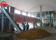 Carbon Steel Single Drum Dryer , PLC Control Pig Hair Compact Rotary Dryer