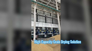 Recirculating Grain Dryer! Paired with Biomass Burner, Fast & High‑Quality Grain Drying