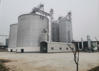Galvanized Steel Grain Silo 100T - 12500T To Storage Corn Rice Soybeans