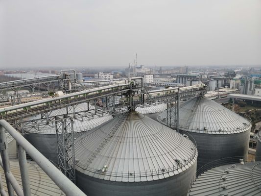 Hermetic Sealing And Anti-Damage Technology Steel Grain Silo For Crucial Preservation In Agriculture Industries