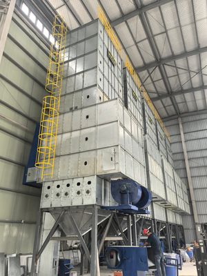 Hot Air Temperature Of 45-75°C Recirculating Grain Dryer With 10-60T/D Handling Capacity