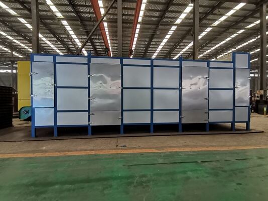 Multi-layer stainless steel mesh belt conveying structure continuous low-temperature drying